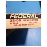 20 rounds of 25-06 Federal Remington