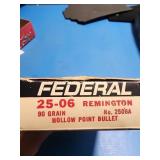 20 rounds of 25-06 Federal Remington hollow point