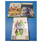 2 Xbox 360 games and 1 PC game