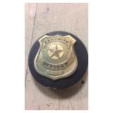 Vintage security officer badge