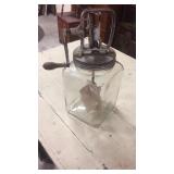 Vinatge anchor hocking butter churn