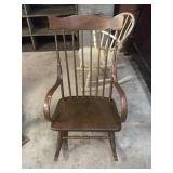Wooden rocking chair