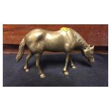 Solid brass horse statue