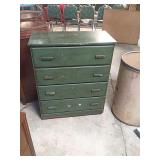 vintage 4 drawer green dresser.