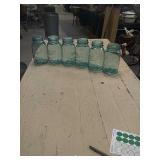Ball jars numbers one through six