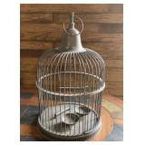 Vintage brass bird cage