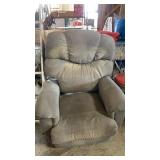Grayish blue recliner chair