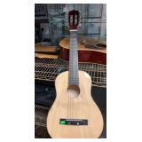 Guitar with black case