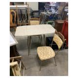 1950s, chrome, grecian marble style, brown, gray