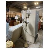 Vintage 1960s Pink Floral milk glass Tension P