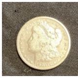 1901 Morgan silver dollar