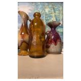 1984 clay pottery, Dryden pottery, and glass