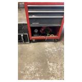 Red metal craftsman toolbox