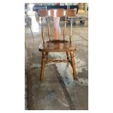 Wood dining table with 6 chairs