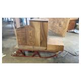 Vintage ice fishing sled