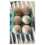 half dozen blue slate turkey eggs