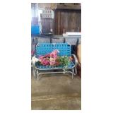 Beach rocker bench with flowers included