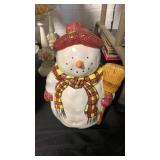 Snowman cookie jar