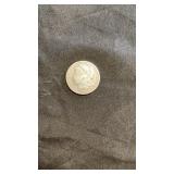 1887 Morgan silver dollar