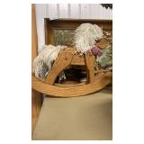 Wooden rocking horse