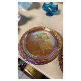 VTG Indiana Glass Bicentennial Plate Liberty Bell