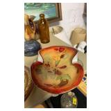 Italian Murano candy Glass Bowl