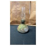 Vintage miniature king crown oil lamp