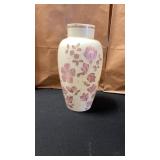 Hand painted Glass vase