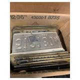 Box of listened plates