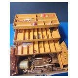 Tackle box with fishing gear