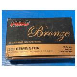 Bronze 223 Remington 20 centerfire rifle