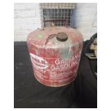 Galvanized gas can