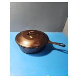 Cast Iron Wagner Ware #8 Chicken Fryer with lid