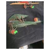 Cast aluminum wall hanging plane