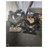Cast iron bookends