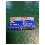 2 boxes of 22 short blanks