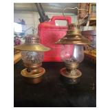 Pair of oil lamps