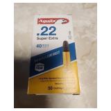 20 rounds of Aguila 22LR super extra