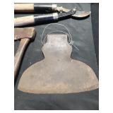 Antique Broad Hewing Hand Forged Axe