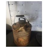 Vintage metal gas can