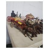 Cast iron horse ?? drawn Coca-Cola delivery wagon