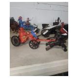 Cast iron Fireman horse ?? drawn
