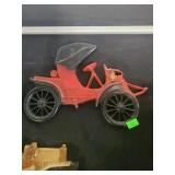 Cast aluminum wall hanging car