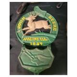 John Deere cast iron wall mount letter holder