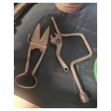 Sheep goat shears, tire iron and adjustable