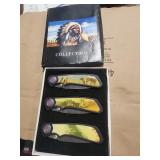 Native American collection pocket knives