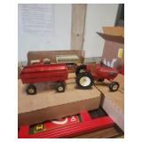 International tractor with flare box wagon