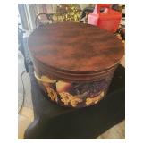 Hat box with playing cards