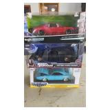 Dodge Charger Die Cast Cars, 3 pcs