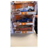 Big Time Muscle Die Cast Mustang Cars, 3 cars
